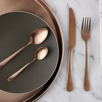 Set tacamuri, 24 piese, Amefa, Austin Copper, inox, cupru imagine