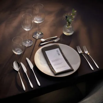 Set tacamuri 24 piese Amefa, Cuba, inox 18/10, argintiu imagine