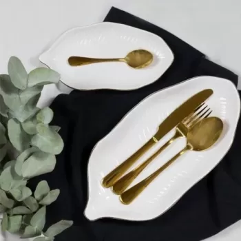 Set tacamuri 24 piese Enna, Ambition, inox, auriu imagine