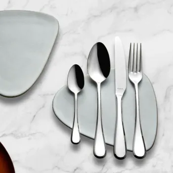 Set tacamuri 24 piese in cutie de lemn Drift, Amefa, 6 persoane, inox 18/10, argintiu imagine