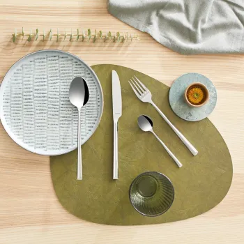 Set tacamuri 24 piese in cutie de lemn Metropole, Amefa, 6 persoane, inox 18/10, argintiu imagine