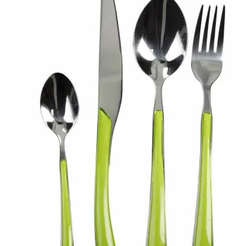 Set tacamuri 24 piese, Lime, Brandani, inox, verde lime imagine