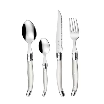 Set tacamuri 24 piese, Lou Laguile, Pearl, inox imagine