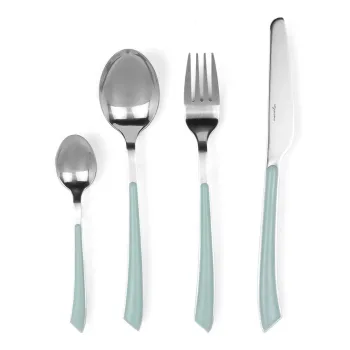 Set tacamuri 24 piese, Luigi Ferrero Norsk FR-2431CS, inox, albastru deschis imagine