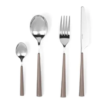 Set tacamuri 24 piese, Luigi Ferrero Norsk FR-2441CS, inox, maro deschis imagine