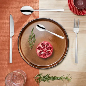 Set tacamuri 24 piese Manille, Amefa, 6 persoane, inox 18/0, argintiu imagine