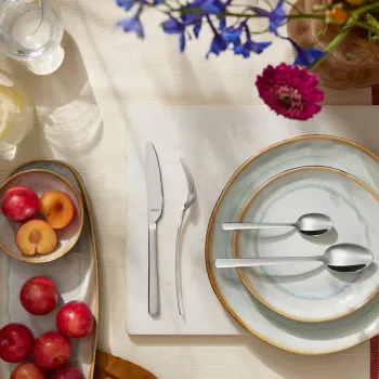 Set tacamuri 24 piese Pontis, Amefa, 6 persoane, inox 18/0, argintiu imagine
