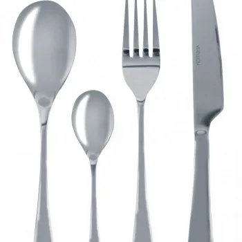 Set tacamuri 24 piese Rave, Ambition, 6 persoane, otel, argintiu imagine