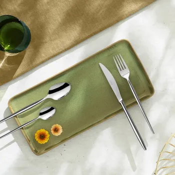 Set tacamuri 24 piese Soprano, Amefa, 6 persoane, inox 18/0, argintiu imagine