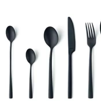 Set tacamuri, 42 piese, Amefa, Manille All you need, inox, negru imagine
