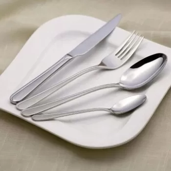 Set tacamuri 72 piese + valiza Selene, Ambition, pentru 12 persoane, inox, argintiu imagine