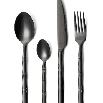 Set tacamuri Amefa, Karma, 16 piese, inox 18/0, negru imagine