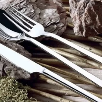 Set tacamuri Cubuk24, Dynasty, 24 piese, inox, argintiu imagine