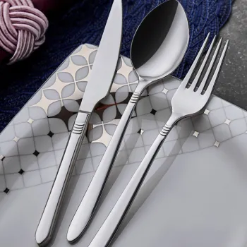 Set tacamuri, Dynasty, 960DYN1708, 100% Otel inoxidabil ml / , Lingurita pentru masa (6 bucati), Argintiu imagine