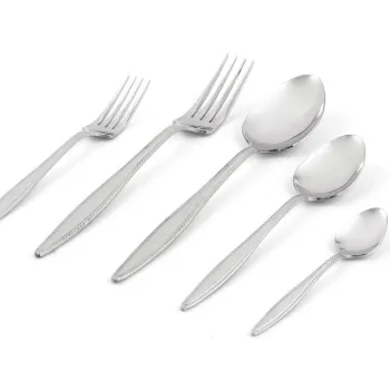 Set tacamuri, Dynasty, 960DYN1711, 100% Otel inoxidabil ml / , Lingura pentru masa: 20,8 cm (12 bucati), Argintiu imagine