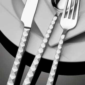 Set tacamuri, Dynasty, 960DYN1945, 100% Otel inoxidabil ml / , Lingurita pentru masa (6 bucati), Argintiu imagine