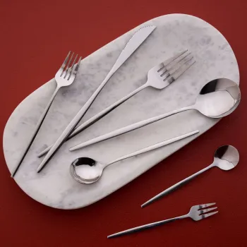 Set tacamuri, Hermia, 196RWE1806, Furculita de masa: (6 bucati), Argintiu imagine