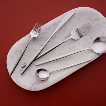 Set tacamuri, Hermia, 196RWE1810, Furculita de masa: (6 bucati), Argintiu imagine