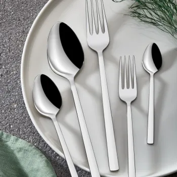 Set tacamuri, Hermia, 207PLM1101, Furculita de masa: 21 x 2,6 cm (6 bucati), Crom imagine