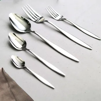 Set tacamuri, Hermia, 311MBL1701, OTEL INOXIDABIL, Furculita de masa: 20,2 x 1,4 cm (12 bucati), Argintiu imagine
