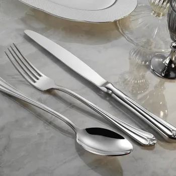 Set tacamuri, Hermia, 311MBL1708, OTEL INOXIDABIL, Furculita de masa: 22 x 3 cm (6 bucati), Argintiu imagine