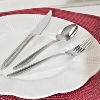 Set tacamuri, Hermia, 311MBL1714, OTEL INOXIDABIL, Furculita pentru desert: 16 x 3 cm (6 bucati), Argintiu imagine