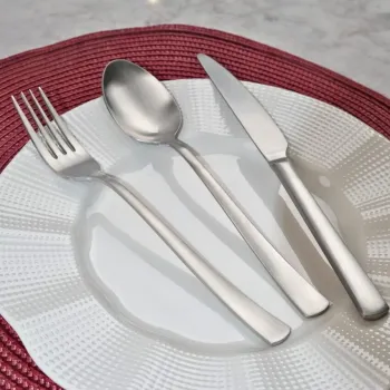 Set tacamuri, Hermia, 311MBL1717, OTEL INOXIDABIL, Furculita de masa: 16,2 x 3 cm (6 bucati), Argintiu imagine