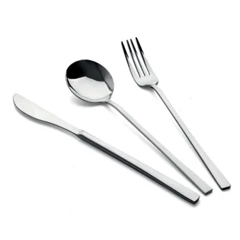 Set tacamuri, Hermia, 357NYP1305, Furculita de masa: 21 x 2,5 cm (6 bucati), Argintiu imagine