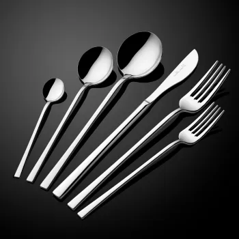 Set tacamuri, Hermia, 645DRM1238, Lingura de masa: 20,8 cm (6 bucati), Argintiu imagine