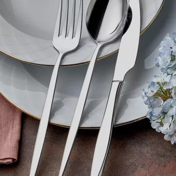 Set tacamuri Istanbul24, Dynasty, 24 piese, inox, argintiu imagine