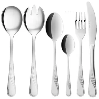 Set tacamuri pentru 12 persoane / 50 piese Napoli, Ambition, inox, argintiu imagine