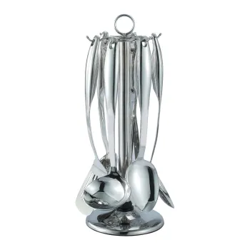 Set ustensile de bucatarie 7 piese, Zokura, inox imagine