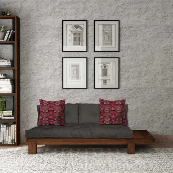 Sezlong, Atelier del Sofa, 135PLT1101, Lemn , Nuc / Antracit imagine