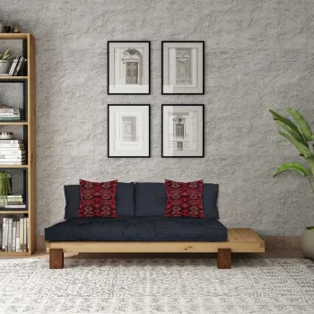 Sezlong, Atelier del Sofa, 135PLT1107, Lemn , Natural / Antracit imagine