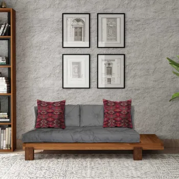 Sezlong, Atelier del Sofa, 135PLT1116, Lemn , Tec / Gri imagine