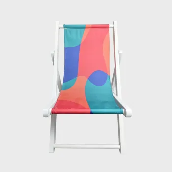 Sezlong Color Fiesta, Homla, 42x58.5x52.5 cm, lemn/poliester, multicolor imagine