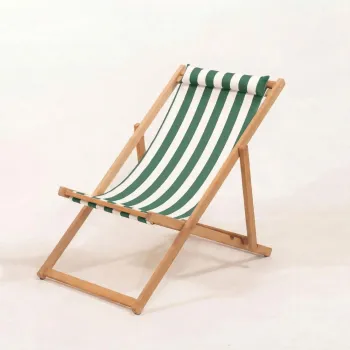 Sezlong de gradina, Hanah Home, Myn04, 59x90x44 cm, Lemn de carpen, Verde/Alb imagine