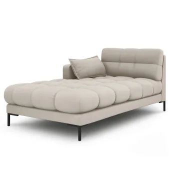 Sezlong living dreapta 1 loc, Mamaia, Micadoni Home, BL, 185x102x75 cm, tesatura tip twill, bej imagine