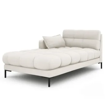 Sezlong living dreapta 1 loc, Mamaia, Micadoni Home, BL, 185x102x75 cm, tesatura tip twill, bej deschis imagine