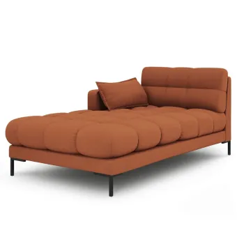 Sezlong living dreapta 1 loc, Mamaia, Micadoni Home, BL, 185x102x75 cm, tesatura tip twill, caramiziu imagine