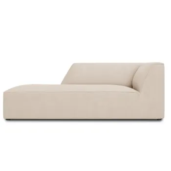 Sezlong living dreapta 1 loc, Ruby, Micadoni Home, BL, 180x93x69 cm, poliester, bej imagine