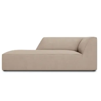 Sezlong living dreapta 1 loc, Ruby, Micadoni Home, BL, 180x93x69 cm, poliester, bej inchis imagine