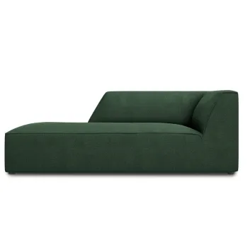 Sezlong living dreapta 1 loc, Ruby, Micadoni Home, BL, 180x93x69 cm, poliester, verde imagine