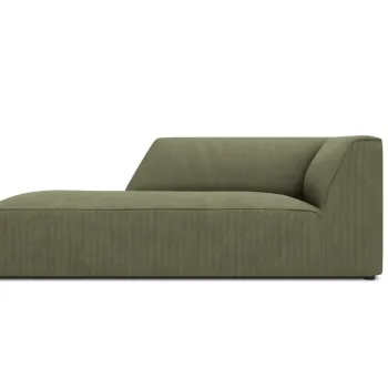Sezlong living dreapta 1 loc, Ruby, Micadoni Home, BL, 180x93x69 cm, velur, verde imagine