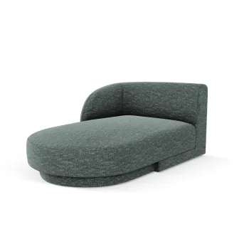 Sezlong living dreapta 2 locuri, Miley, Micadoni Home, BL, 155x92x74 cm, poliester chenille, albastru petrol imagine