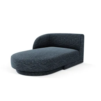 Sezlong living dreapta 2 locuri, Miley, Micadoni Home, BL, 155x92x74 cm, poliester chenille, albastru regal imagine