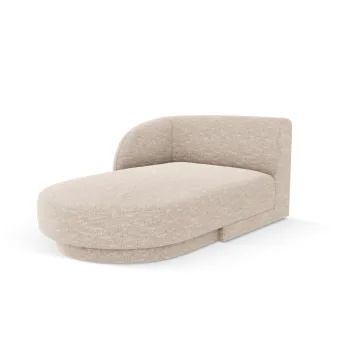 Sezlong living dreapta 2 locuri, Miley, Micadoni Home, BL, 155x92x74 cm, poliester chenille, bej imagine