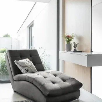 Sezlong living ELTAP, DOR-05NU, Doro, 170x85x95 cm, poliester, gri imagine
