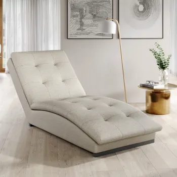 Sezlong living ELTAP, DOR-22IN, Doro, 170x85x95 cm, poliester, bej deschis imagine