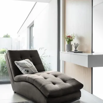 Sezlong living ELTAP, DOR-22NU, Doro, 170x85x95 cm, poliester, maro imagine